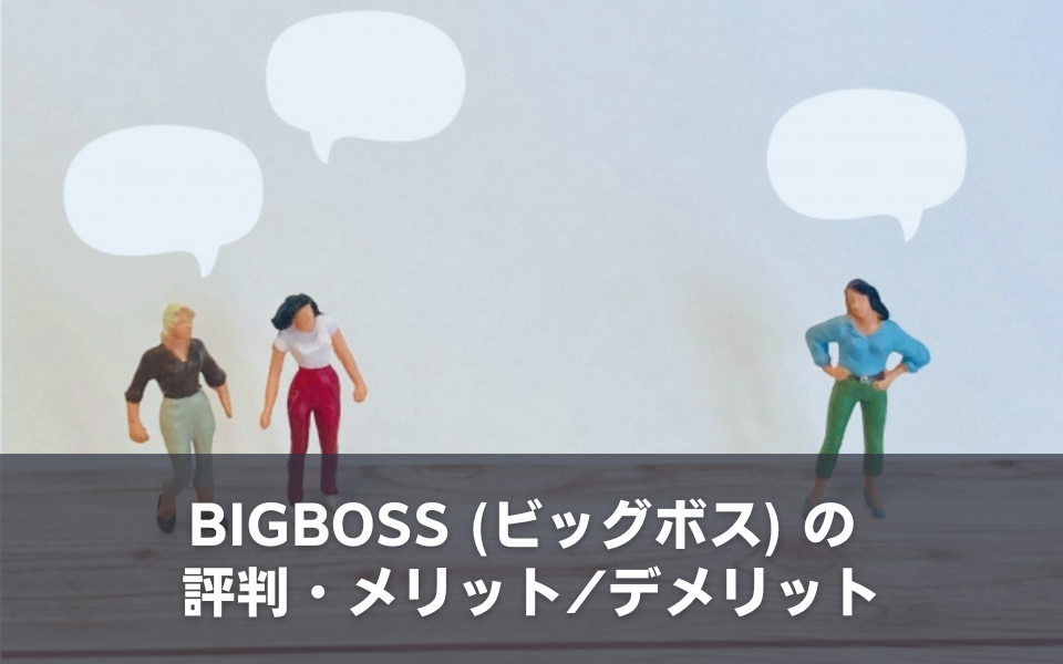 BigBoss(ビッグボス)の評判・メリット／デメリット